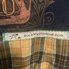 Van Halen 2012 Tattoo Tour Up Cycled Flannel Shirt Medium See Description