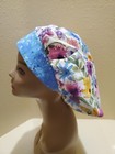 Floral Harmony Women s Bouffant Surgical Scrub Hat cap Handmade