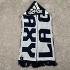 Adidas Unisex One Size Blue White Acrylic Knit Mls La Galaxy Soccer Scarf Nwt