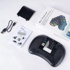 Wireless Mini Keyboard With Touchpad Mouse  7 Colors Rgb Backlit