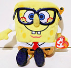 Ty - Beanie Babies - Sponge Bob Smarty Pants - Glasses - Tags - 2010