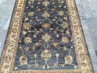 Vintage Hand Knotted Veg Dye Chobi Afghan Wool Area Rug 4x6 Ft Free Ship