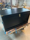 Tack Trunk Brush Tray Equestrian Tack Box Toy Box Stained In Ebony 