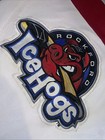 Authentic Rockford Icehogs Jersey Ahl Clean Ak Hockey Mens 44 White Sewn Vintage