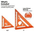 Klein Tools Precision Trim And Rafter Square Set 2 Pieces
