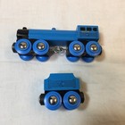Brio 33647 Blue Train Engine Tender - Works With Thomas Wooden Railway Vintage