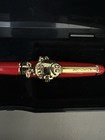 M m s Character Advertising Pen Red   Gold With Case Candy   Nuts Theme