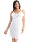 Antistatic Adjustable Strap Lace Inset Full Length Slip S-6x Choice Of 3 Colors