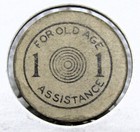 Oklahoma Old Age Assistance 1 Sales Tax Token - 23mm   0 3 Grams
