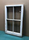 Vintage Shabby White 4 Lite 18x28 Glass Window Sash Chic Old 1548-26b