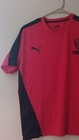 Puma Men s Red Black Soccer Jersey Club Crest Large Athletic Shirt Size L