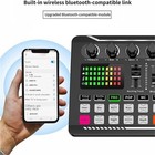 Usb Podcast Mic Bundle With Mixer Sound Card For Pc Mac Phone Streaming