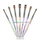 100  Pure Kolinsky Acrylic Nail Brush For Manicure Powder Diamond Handle 8-16