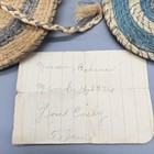 Antique 1934 Bahamian Straw Woven Coin Purse Nassau Bahamas Folk Art Provinence