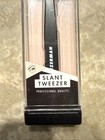 Tweezerman   Slant Tweezers - Black   White   Stainless Steel Hand Filled Tip