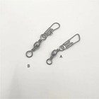 100p Fish Fishing Barrel Swivel With Interlock Snaps High Strength Safety Tackle
