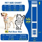 Thermo Panel Pet Door For Sliding Glass Door Aluminum Frame Secure Locking Cover