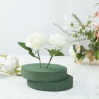 6 Pcs 6  Green Round Floral Foam Blocks For Fresh Flowers Wedding Party Events
