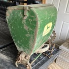 Vtg John Deere Green Metal Planter Seeder Fertilizer Box Hopper Farm Seed Parts