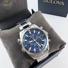 Bulova Marine Star Blue Dial Men s 96b256 Quartz Watch 43mm New Stainless Steel