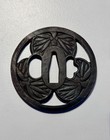 Authentic Edo Period Tokugawa Clan Samurai Sword Fittings Tsuba   Menuki Set