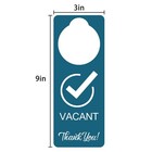 Vacant Occupied Sign  2 Pack  Double Sided door Hanger 9x3 Inches  Color-3