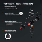 70 8  Professional Heavy Duty Video Camera Tripod With Fluid Head  Qr Plate For