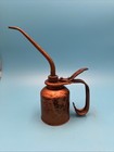 Vintage Eagle Thumb Pump Copper Oil Can Oiler - 6    Spout