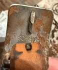 Dollar Sign Scribner Buckle Split Ear Leather Headstall Western Horse Tack