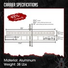 Black Widow Amc-400l Aluminum Motorcycle Carrier With 6  Ramp