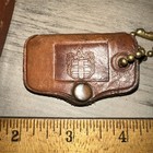 2 Vintage Leather Key Chain   Case Holder