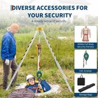 Confined Space Tripod Kit  2600 Lbs Winch  8ft Legs   98ft Cable  Rescue Tripod