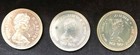 Lot Of 3 Canada  1 Commemorative Dollars  50  Silver 