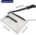 A4 Paper Cutter Heavy Duty Metal Base  Stack Paper Trimmer Guillotine 13  Cuttin