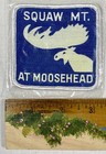Rare 70 s New Old Stock Ski Embroidered Patch Squaw Mt  Moosehead Greenville Me