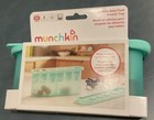Munchkin Silicone Baby Food Freezer Tray With Lid - Baby Popsicle Molds - Mint