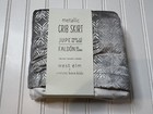 West Elm   Pottery Barn Kids Metallic Silver Gray Crib Bed Skirt Nursery New 