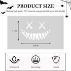 Reflective Smile Demon Car Sticker  Funny Cool Devil Smiley Car Decal For Rear W