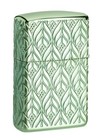 Zippo 49054   elegant Dragon Design  High Polish Green Lighter  Multi-cut