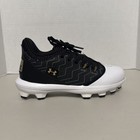 Under Armour Harper 9 Jr Baseball Cleats Youth Size 3y White Black 3027453-001