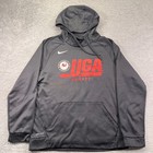 Georgia Bulldogs Hockey Nike Hoodie Mens Medium Black Dri Fit Pullover