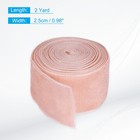 Velvet Ribbon Gift Wrapping 1 Inch X 2 Yard Light Apricot Single Face 2 Pcs