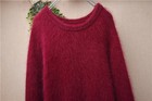 Women  Clothing Hairy Knitted Sleeves Loose Long Sweater Jumper Dress Pull Tops