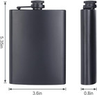 2 Pack Stainless Steel Hip Flasks Leakproof Pocket Whisky Flask Matte Finish