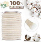 0 37 Inch X 20 Yd Cotton Piping Cord Natural Cording For Sewing  Upholstery  Pil
