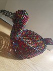 Beaded Wire Sculpture - Duck Figurine -   Beads - Handmade - Wow Imports