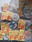 Lot Of 100  Vintage Pinback Buttons Souvenir  Collectibles Original Packaging