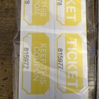 250 Count  50 50 Green Raffle Tickets Double Stub Events Total 500 2 Packs
