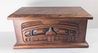 Northwest Coast Native American Indian Carved Beaver Moon Box Alfred Robertson