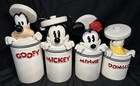 4-piece Disney Peek -a-boo   Friends Ceramic Canister Set  read Damage 